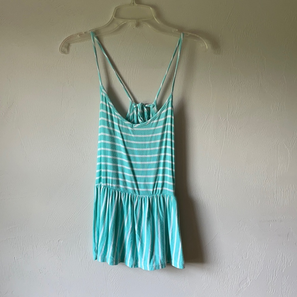 Blue Striped Tank Top